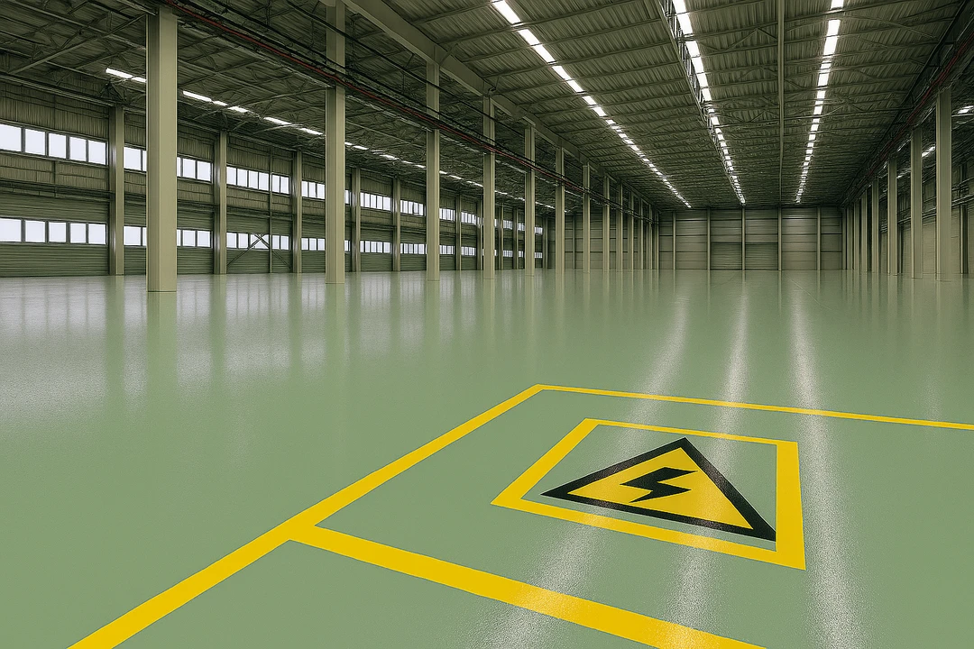 Posadzka antyelektrostatyczna w laboratorium